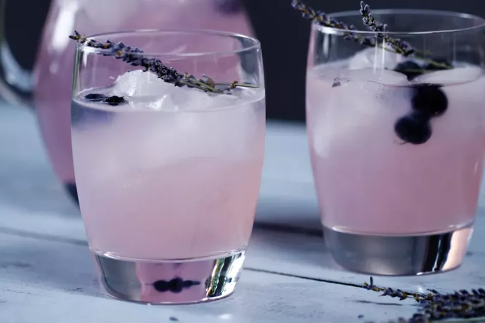 Blueberry Lavender Vodka Spritzer
