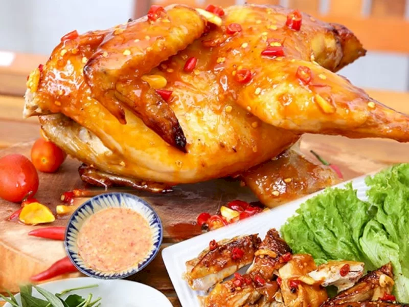 C&aacute;ch l&agrave;m g&agrave; nướng muối ớt