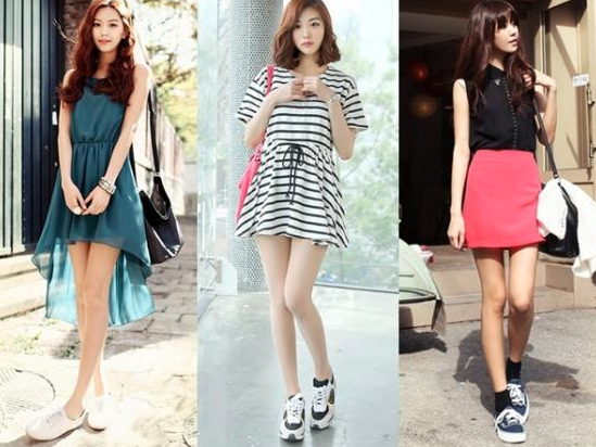 Mặc đầm suông mang giày gì?