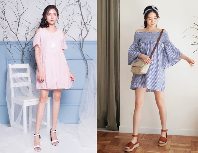 Mặc đầm suông mang giày gì?