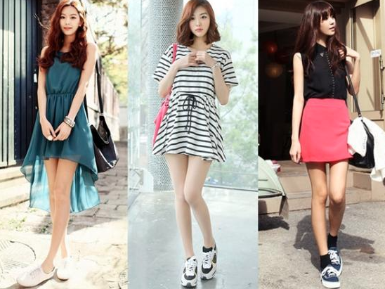 Mặc đầm suông mang giày gì?
