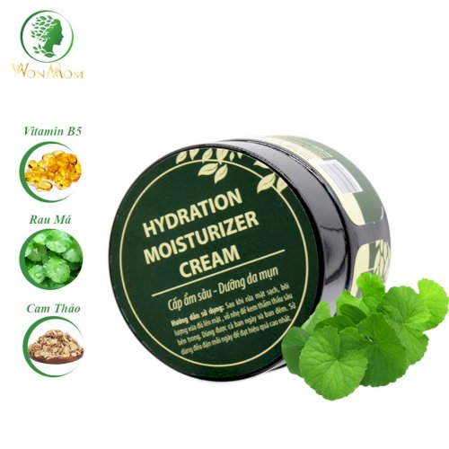 KEM CẤP ẨM, DƯỠNG TRẮNG DA, TRỊ MỤN CHO MẸ BẦU VÀ SAU SINH WONMOM 50G