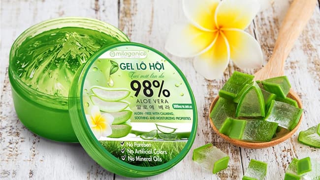 Gel lô hội giúp làm dịu da